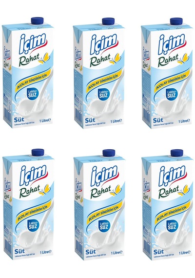 İçim Rahat Laktozsuz Süt 1 Lt X 6 Adet