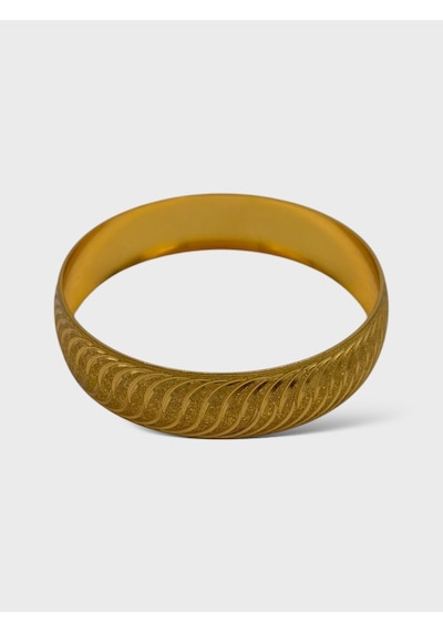 Arnes Jewelry Çelik 22 Ayar Altın Kaplama Bilezik Ar30 Gold