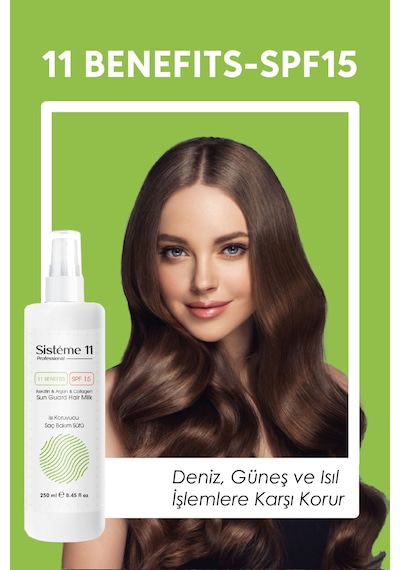 Sistéme 11 Sun Guard Isıya Karşı Koruyucu Saç Bakım Süt Spreyi 250 Ml