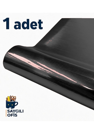Saygılıofis Aynalı Metalik Fon Kartonu 50x70cm Siyah