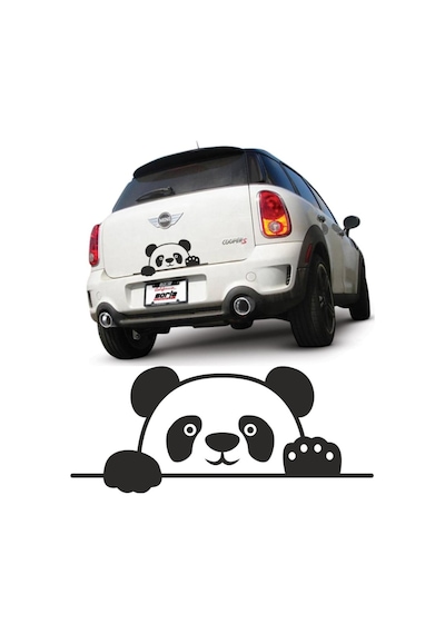 Panda Bagajdan Bakan Panda Oto Cam Araba Sticker (463527775)