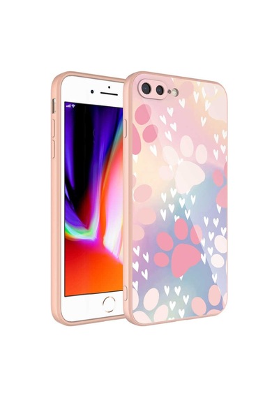 Apple Uyumlu iPhone 7 Plus İle Kılıf Kedi Köpek Patili Temalı Telefon Kılıfı Kapak