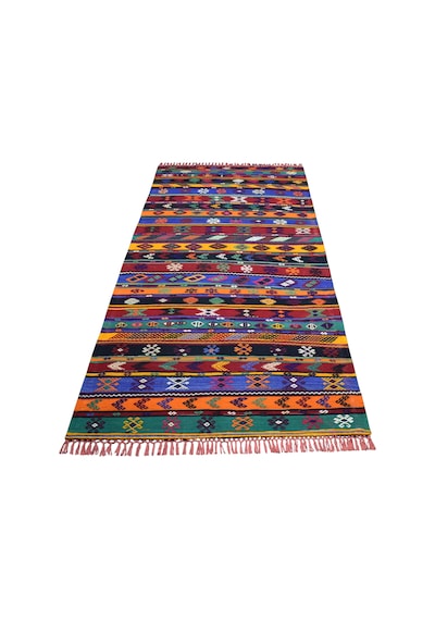 Zehra Abla Halı Yeni El Dokuma Şaheser Zara Sivas Yün Kilim 7468 Çok Renkli