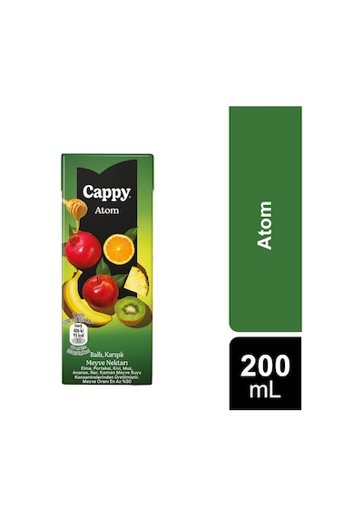 Cappy Atom Ballı Karışık Meyve Nektarı 200 Ml X 27 Adet