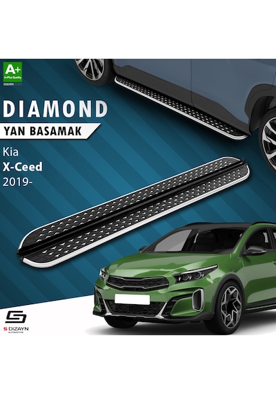 S-dizayn Kia Xceed Diamond Krom Yan Basamak 183 Cm 2019 Üzeri A+ Kalite