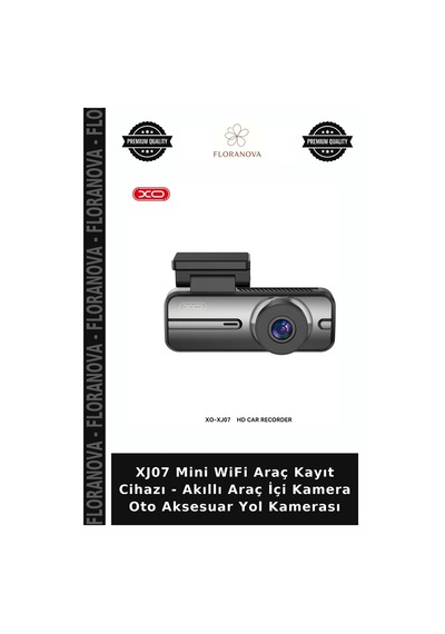 Xj07 Mini Wifi Araç Kayıt Cihazı - Akıllı Araç İçi Kamera Oto Aksesuar Yol Kamerası