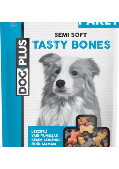 Dogplus Lezzetli Yarı - Yumuşak Kemik Şeklinde Köpek Ödül Maması 180 Gr X 5 Adet