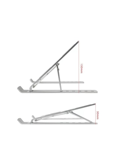 PrimeX ADS-AL05 Alüminyum Ayarlı Laptop Apple Uyumlu MacBook Notebook Yükseltici Tutucu Stand