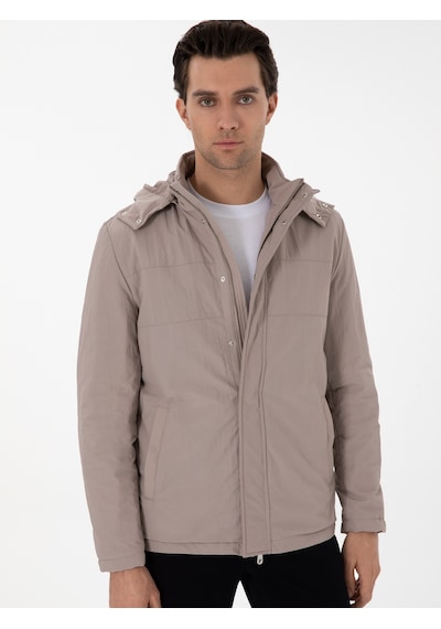 Cacharel Erkek Taş Mont 50294267-vr049 Gri