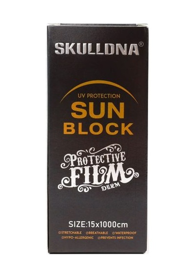 Skulldna Sun Block Dövme Sonrası Koruyucu Film Bant 15cm X 10m Siyah