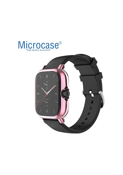 Amazfit Gts 2 - Gts 2E 42 Mm Önü Kapalı Tasarım Silikon Kılıf