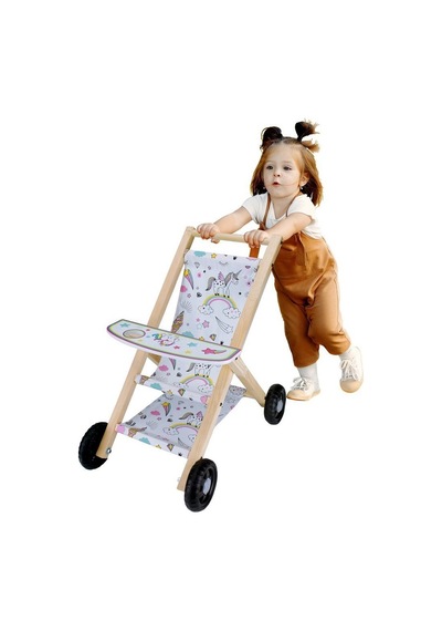 Çg71 Okutan. Ahşap Bebek   Arabası