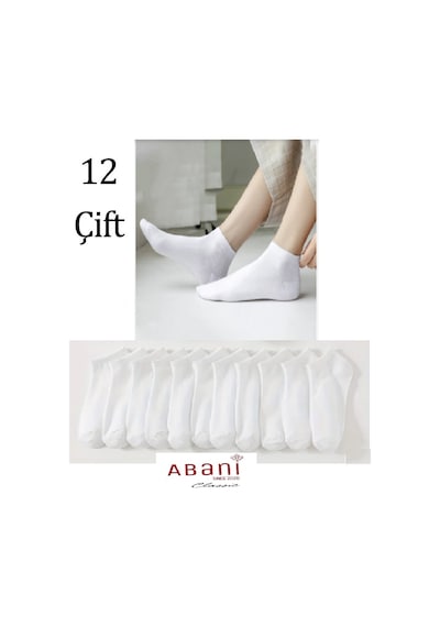 Abani Classic 12 Çift Erkek Patik Pamuk Kısa Erkek Çorap
