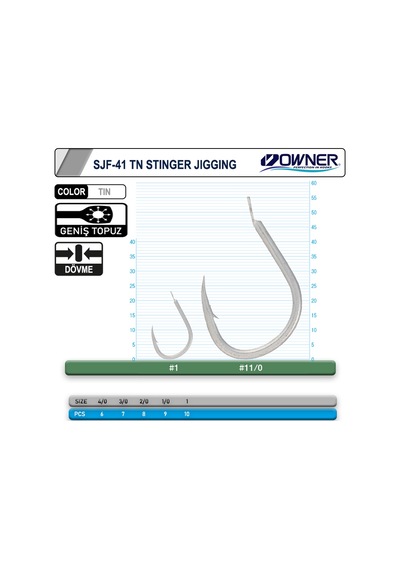 Cultiva 11699 Stinger Jigging Jig İğnesi 4-0