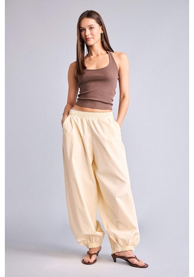 Defacto Fıtted Halter Yaka Fitilli Kaşkorse Atlet H8088ax26smbn151 Kahve-bn151