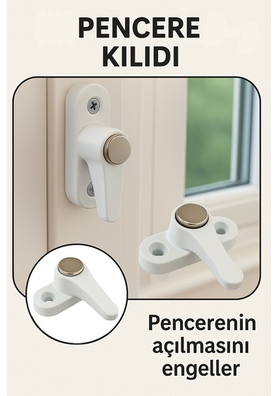 Çocuk Emniyet Kilidi Pvc Pencere Ve Kapılar İçin Kolay Montajlı M