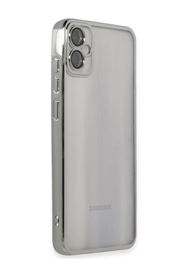Newface Samsung Galaxy Uyumlu, A05 Kılıf Razer Lensli Silikon - Gümüş