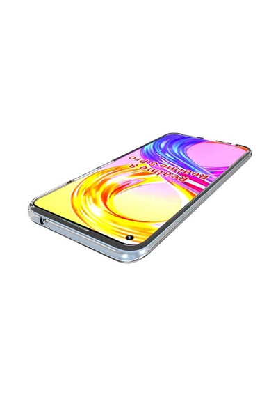 Rba Aksesuar Realme 8 Pro Kılıf Rba Süper Silikon Kapak - Renksiz Çok Renkli