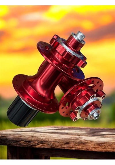 Forte Gt Xbyc 680 Bisiklet Hub Sesli Ön Arka Kaset Göbek Seti 32 Delik 6 Vida Qr Mandal Kırmızı