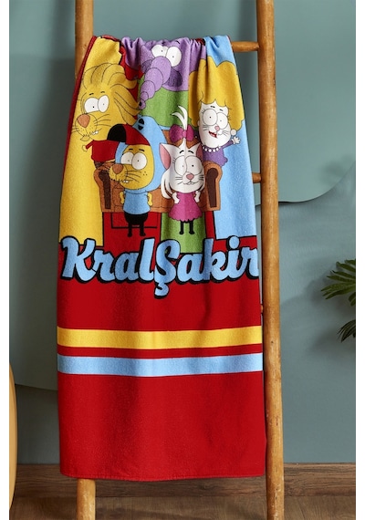Karaca Home X Kral Şakir Sıkı Dostlar Plaj Havlusu 75 x 150 CM