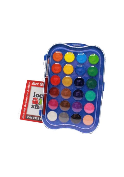 Giotto 24'lü Renkli Mini Sulu Boya 23 Mm Çocuklar İçin 3 - 6 Yaş Uygun Boyalar Karışık