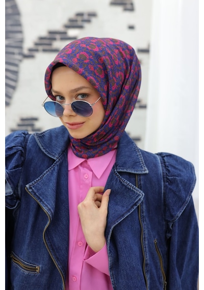Silk Home Soft Eşarp 73077-29 Saks, Pembe, Haki