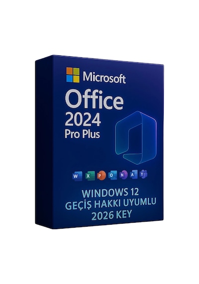 Windows 11 Pro + Office 2026/2024 Pro Plus Key Windows 12 Geçiş Hakkı Uyumlu  Lisans İle G