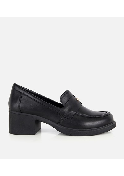 Hotiç Kadın Deri Siyah Yumuşak Dokulu Topuklu Klasik Loafer 01ayh331930a100 01ayh331930a100
