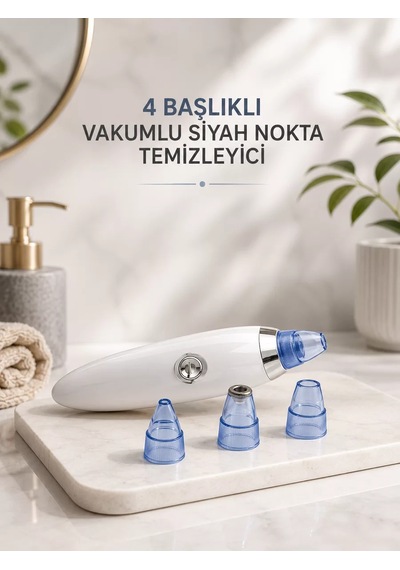 Yeni Nesil Vakumlu Pilli Siyah Nokta Ve Yüz Temizleme Cihazı 4 Başlıklı 65855007