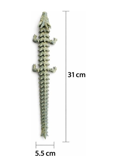 Oynar Eklemli Hareketli Kertenkele Figür 31 Cm 3d Dekoratif Obje, Koleksiyonluk Tasarım
