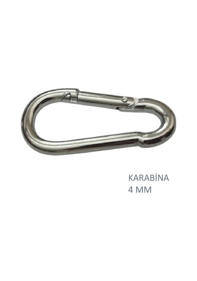 Galvanizli Karabina, 4 Mm, Askı, Çengel, Kanca, Anahtarlık
