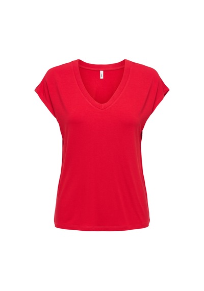 Only Bayan T Shirt 15315776 Kırmızı Kirmizi