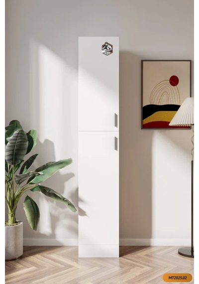 Tamamı Mdf Modern 2 Kapaklı Içi Raflı Çok Amaçlı Dolap