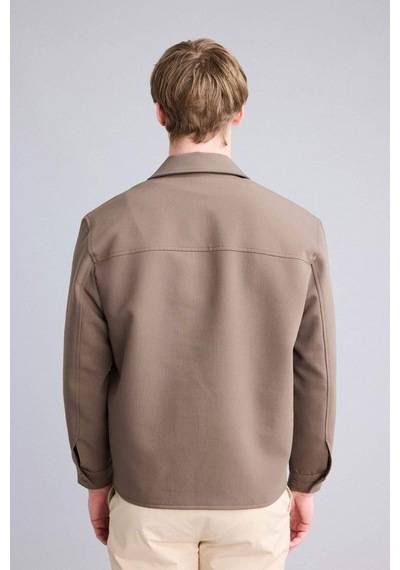 Defacto Regular Fıt Polo Yaka Astarlı Blazer Ceket G6393ax26spkh487 Haki-kh487