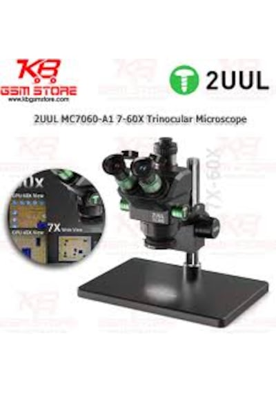 2uul Microscope Mc7060-a1 7-60x Trinoküler Mikroskop Senkron Zoom Pcb Tamir