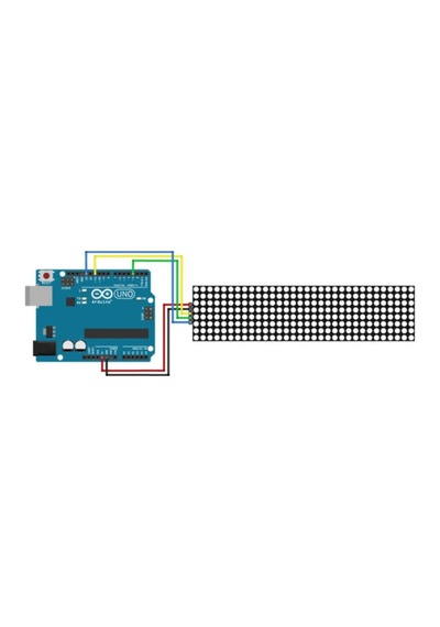 Max7219 4 Adet 8x8 64 Nokta Led Matrix Modül Dot Matrix 5v Ortak Katot Led Ekran Saat