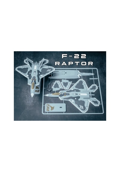 F22raptor Gri Kamuflaj Hayalet Savaş Uçağı Model Kiti - Kendin Yap Dıy Eğlenceli Masaüstü Dekorasyon Süsü, Birleştirilebilir Çift Motorlu Jet Maket Oyuncak, Havacılık Koleksiyonu İçin 17x16 Cm