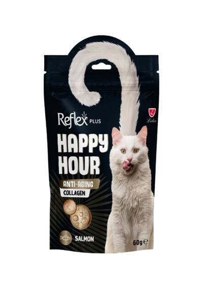 Reflex Plus Happy Hour Anti-aging Collagen Somonlu Kedi Ödül Maması 60gr