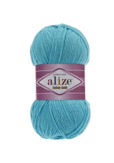 Cotton Gold - 287 Turkuaz - 5'li Paket - 100gr/330m - Pamuklu Hırka Yelek Amigurumi İpi