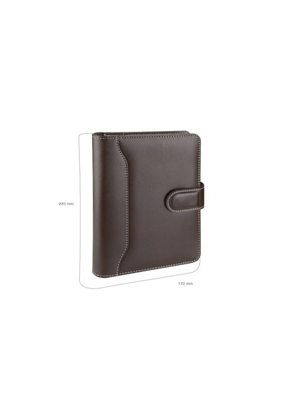 2k 4654 Kahve Organizer Ajanda Kılıflı A5 Tarihsiz Kareli 160 Yaprak 14x20 Defterli Ortadan Dilli Rainbow Vegan 17x22 Cm Çok Renkli