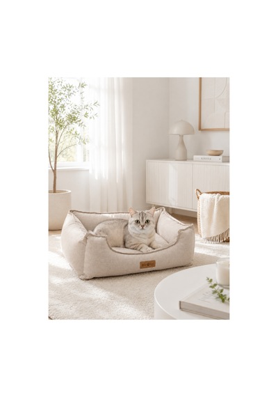Premium Kedi Ve Köpek Yatağı Kafa Destekli Kaydırmaz Taban Yıkanabilir Fermuarlı Çift Taraflı Minder %100 Boncuk Elyaf Bej 1607705629 Premium Kedi Ve Köpek Yatağı Kafa Destekli Kaydırmaz Taban Yıkanabilir Fermuarlı Çift Taraflı Minder %100 Boncuk Elyaf Bej 1607705629
