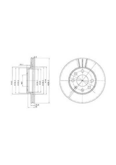 DELPHI BG2278 FREN DİSKİ ÖN AVEO T250 T255 05- KALOS 02- MATIZ 05