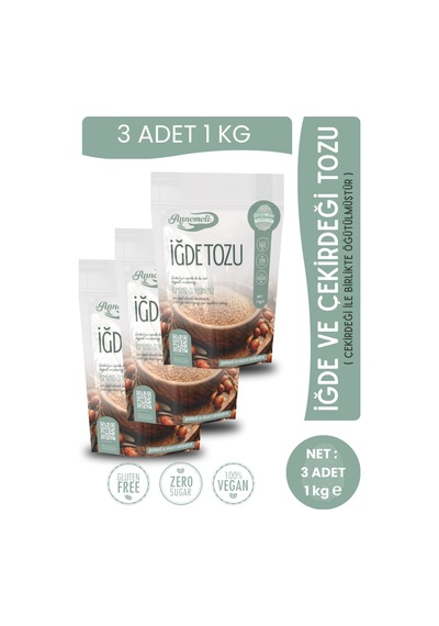 3 Kg İğde Ve Çekirdeği Tozu İğde Unu % 100 Doğal Günlük Taze Öğütülür