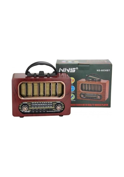 Orta Boy Retro Ahşap Tasarım Bluetooth Hoparlörlü Radyo Fm/am Destekli, Şarjlı Ve Taşınabiliri Rad