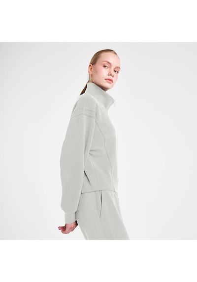 Lescon 25n-2105 Fermuarlı Sweatshırt Ekru