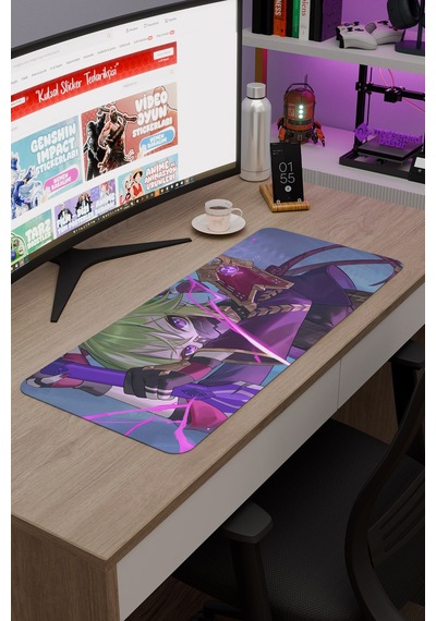 Kuki Shinobu Genshin Impact Anime Oyuncu V4 - 70x30 Xl Gaming Mouse Pad Fare Altlığı