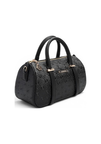 Silver & Polo Silver Polo Siyah - Siyah Logolu Kadın El Çantası Sp1289