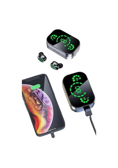 2025 - 167 - Model Bluetooth Kulaklık Telefon Şarj Edebilen Çağrı Cevaplama - Csmo-tex - Dijital Göstergeli
