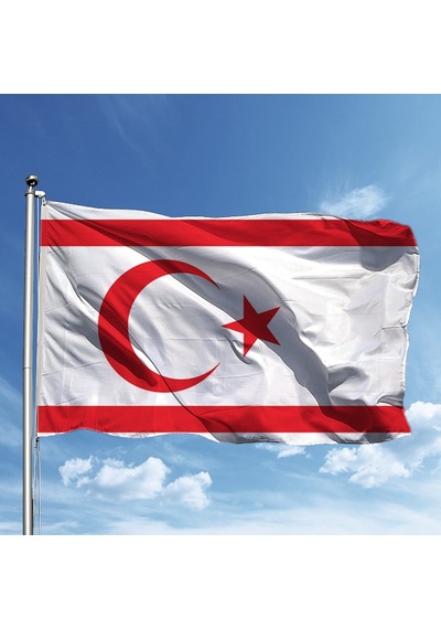 Kuzey Kıbrıs Türk Cumhuriyeti Bayrağı 50*75