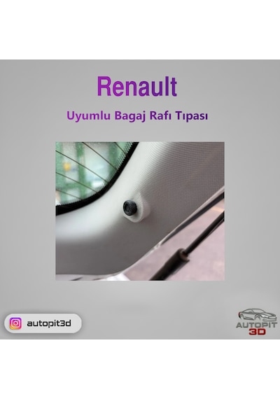 Renault Uyumlu Bagaj Rafı Tıpası 2 Adet